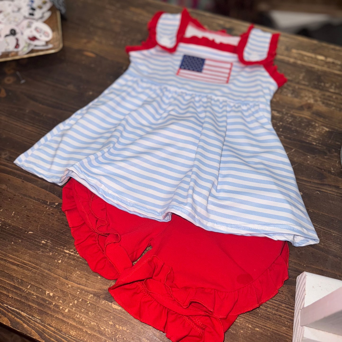 Flag & Stripe Tank Top Outfit