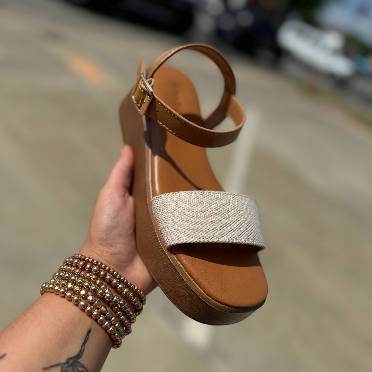 Chipper Wooden Platform Sandal