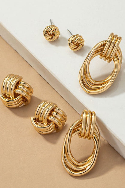 Twisty Knot Stud