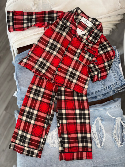 Baby Christmas Plaid PJ Set