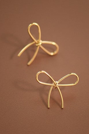 Gold Bows Stud