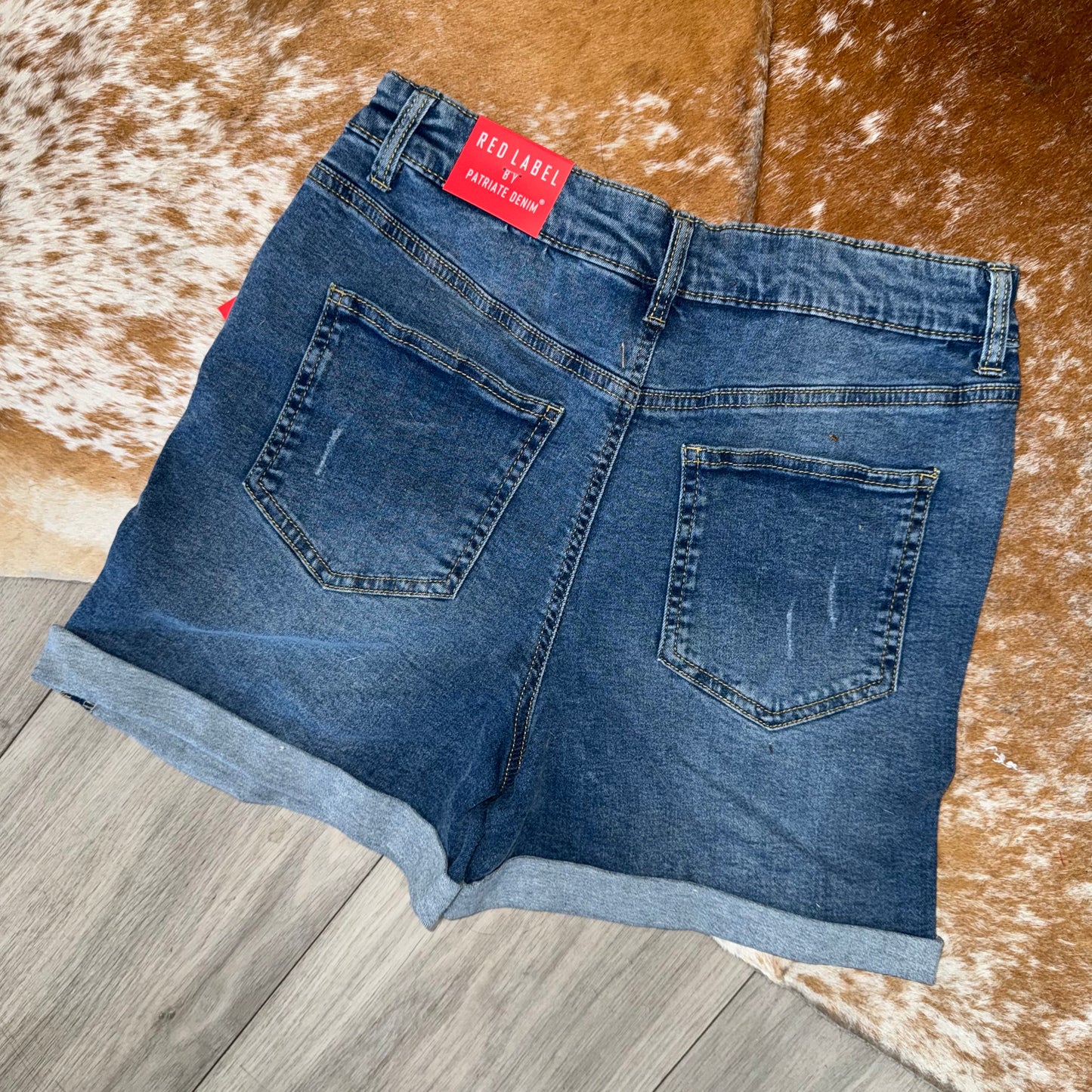 Authentic Distress Mom Shorts