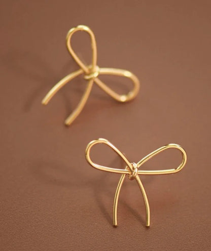 Gold Bows Stud