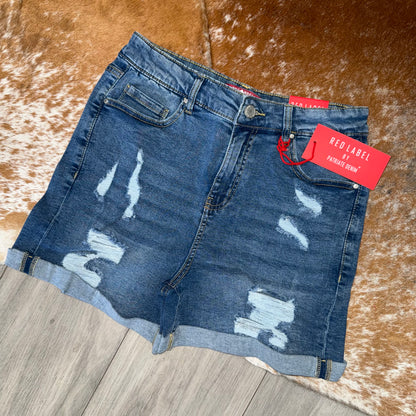 Authentic Distress Mom Shorts