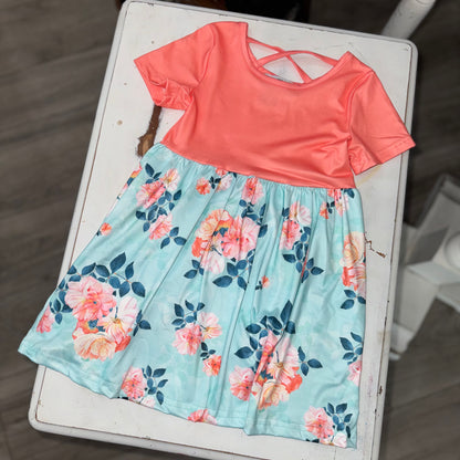 Kids Floral Crossback Dress