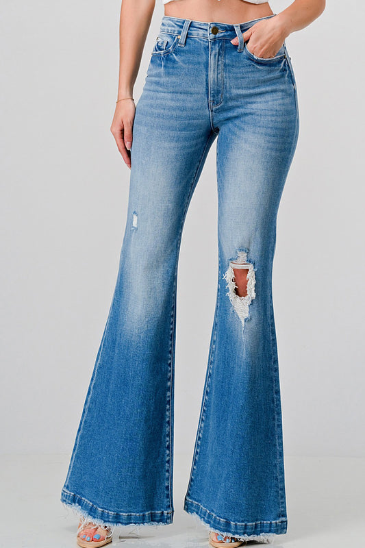 70s Inspired High Rise Flares