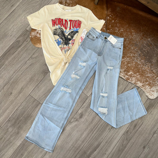 No. 42 Wide Leg Highwaisted Jeans