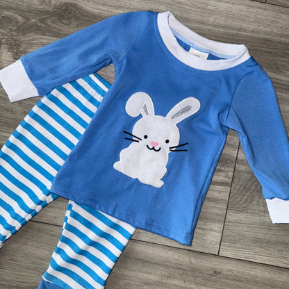 Boys Bunny Striped Long Outfit