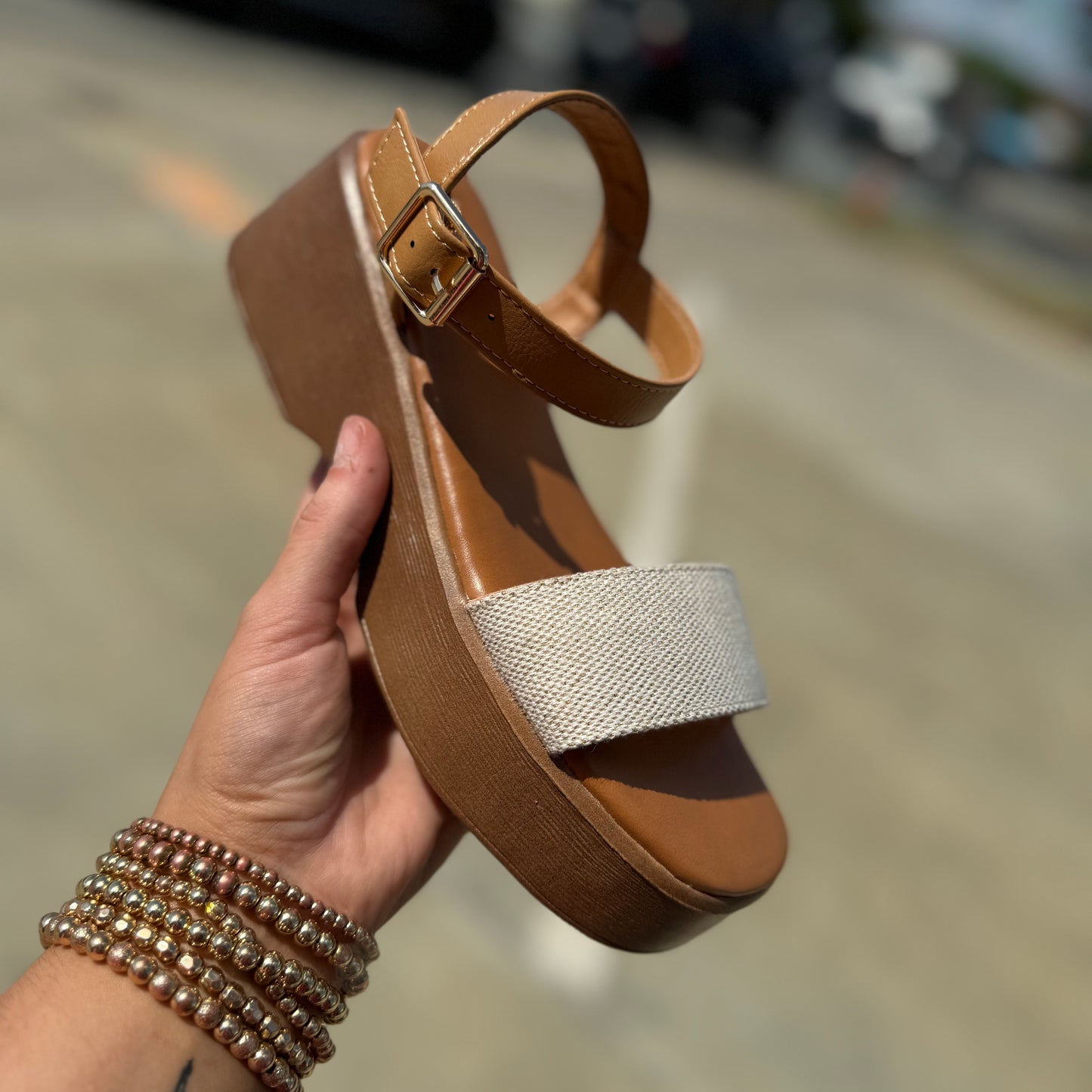 Chipper Wooden Platform Sandal