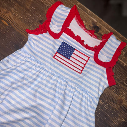 Flag & Stripe Tank Top Outfit