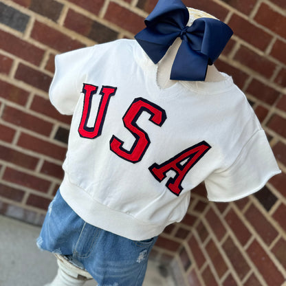 Girls USA Sweatshirt Top