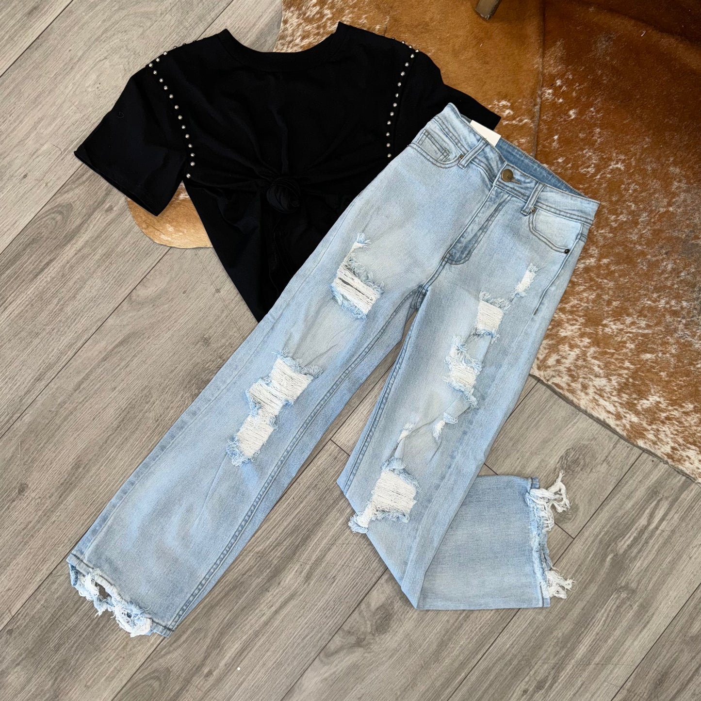 No.44 Stretchy Highwaist Wide Leg Jeans