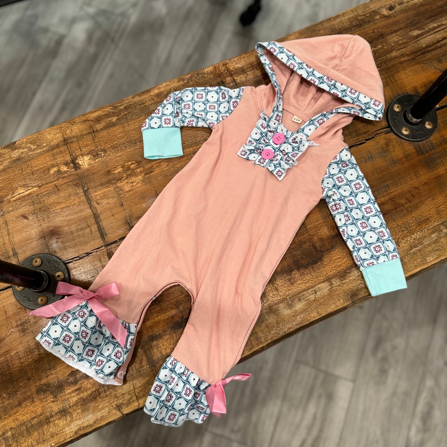 Sassy Girl Hooded Romper