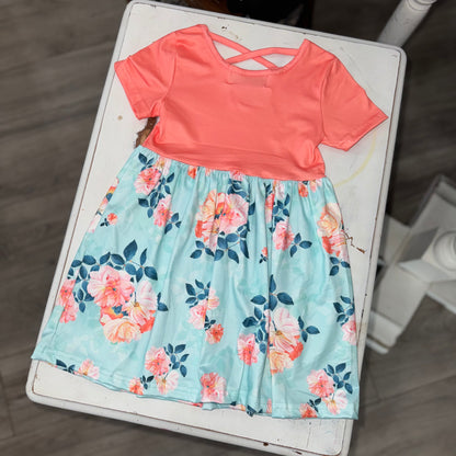 Kids Floral Crossback Dress