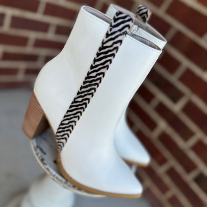 The Lana Zebra Detail Bootie