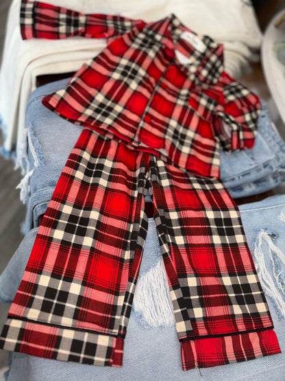 Baby Christmas Plaid PJ Set