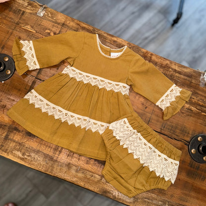 Woven Baby Dress & Bloomer Set