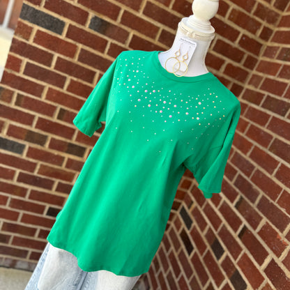 Rhinestone Detail Tee