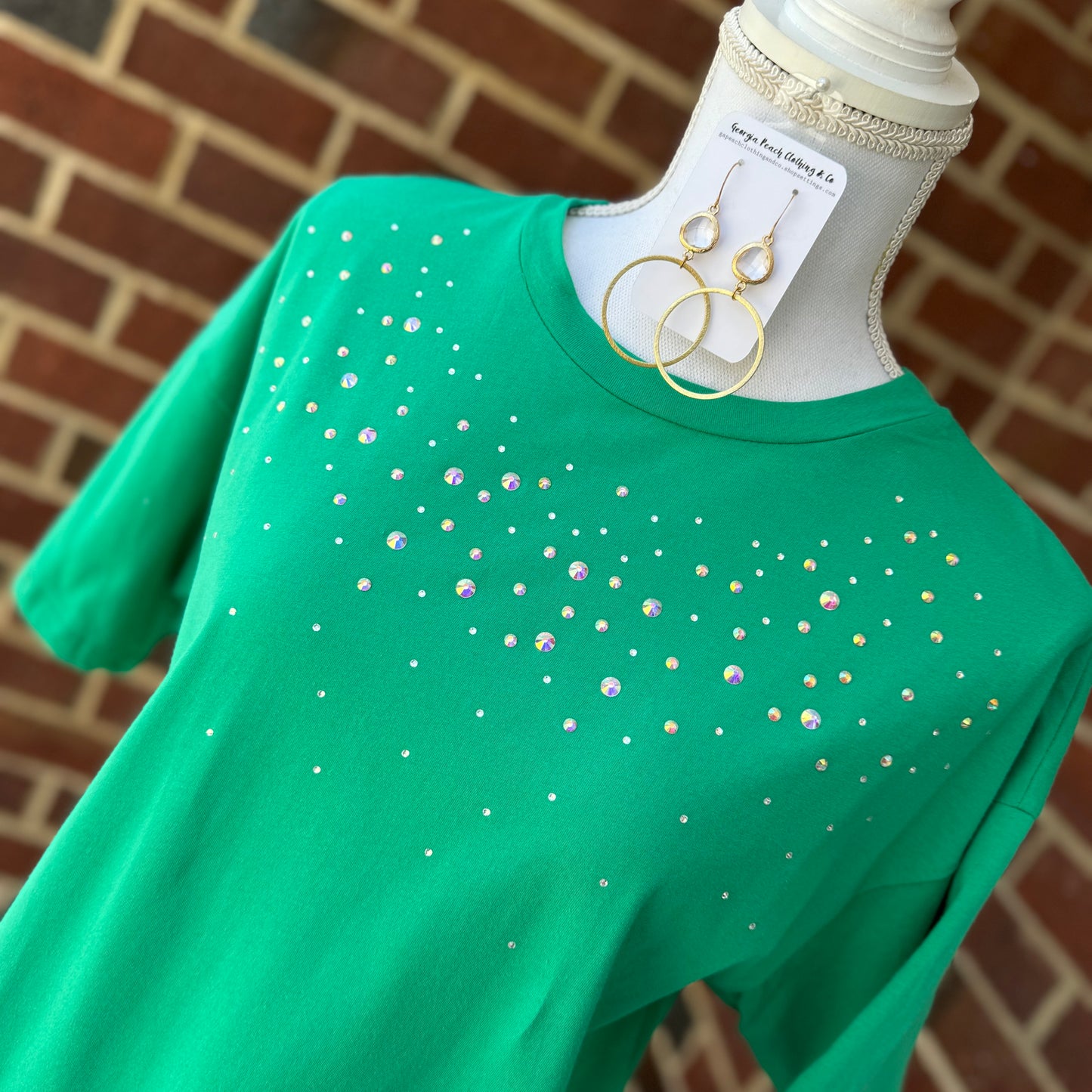 Rhinestone Detail Tee