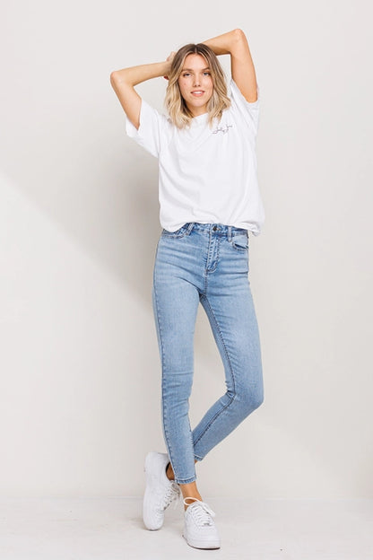 High Rise Basic Skinny Jelly Jean