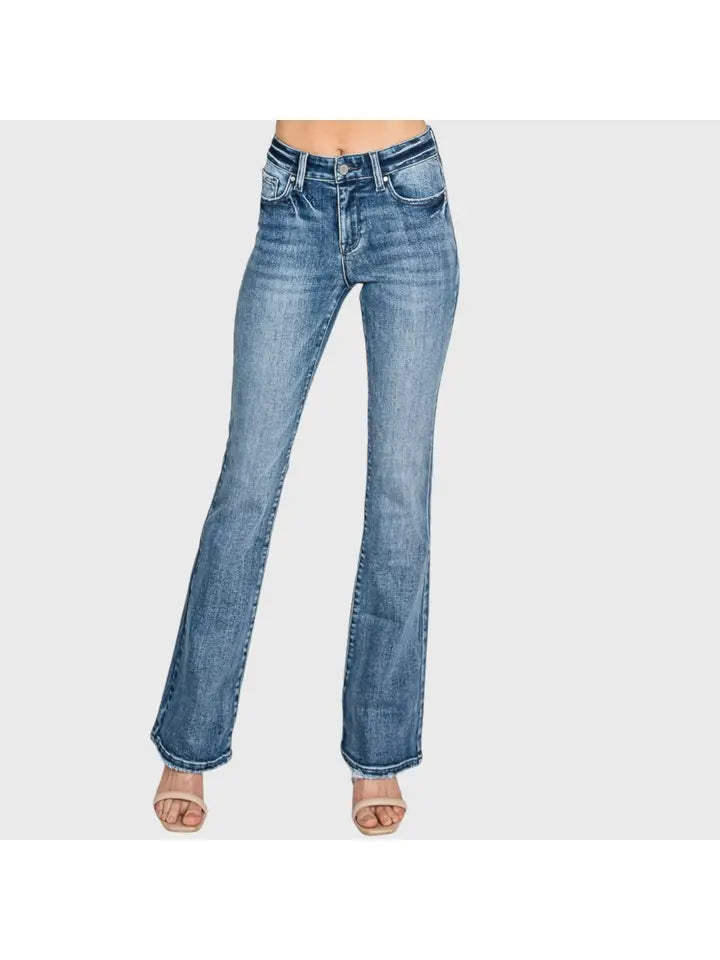 Mid-Rise Classic Bootcut Jeans