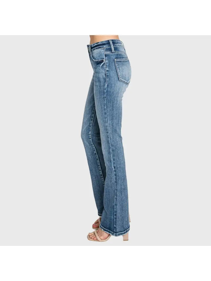 Mid-Rise Classic Bootcut Jeans