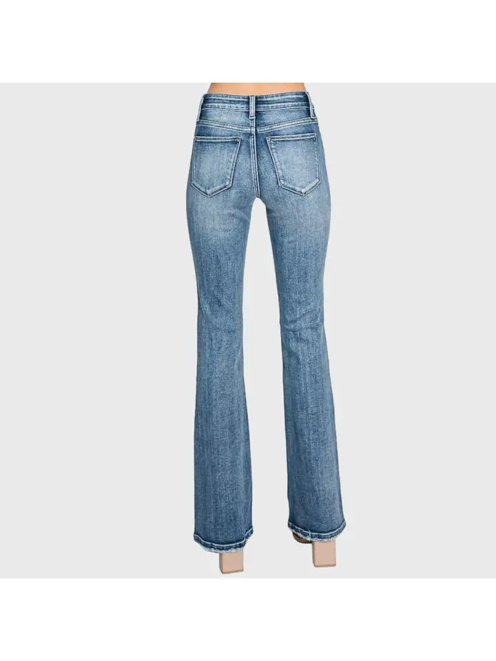 Mid-Rise Classic Bootcut Jeans