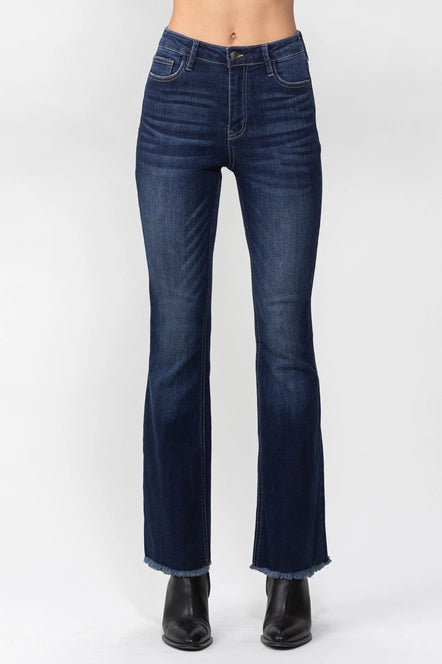 Dark Indigo Jelly High Rise Flares