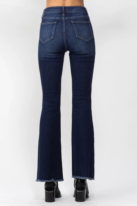 Dark Indigo Jelly High Rise Flares